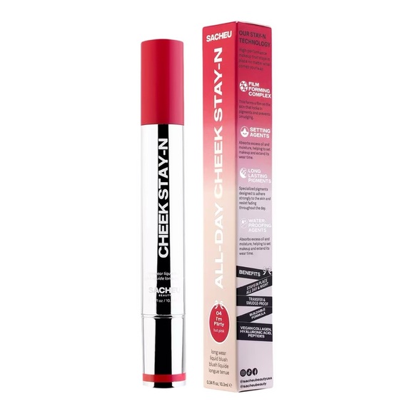 NWT SACHEU CHEEK STAY-N All-Day Liquid Blush - Picture 3 of 6